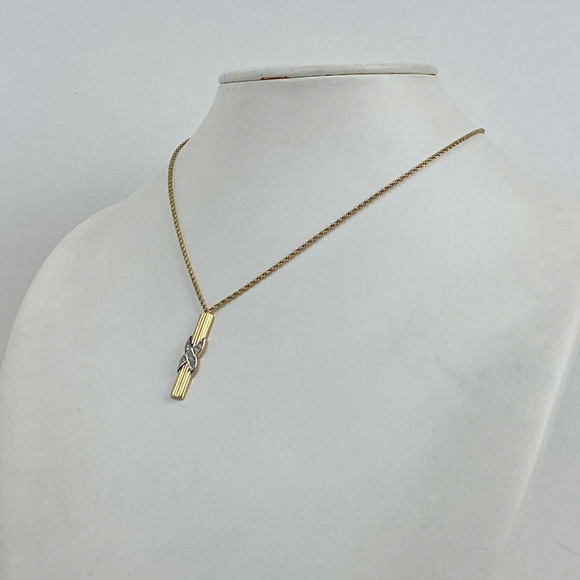 Christian Dior Rhinestone Design Necklace GP - Picture 4 of 4